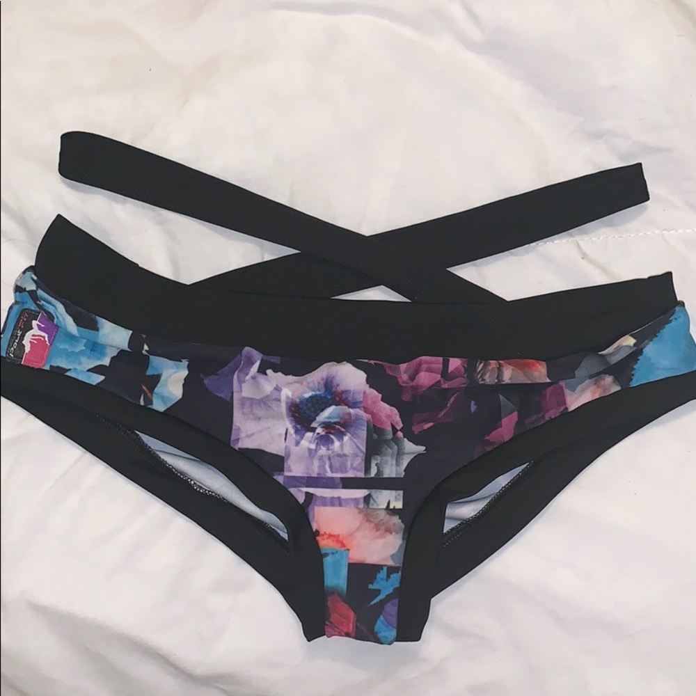 Bad Kitty pole fit crisscross Brazilian shorts